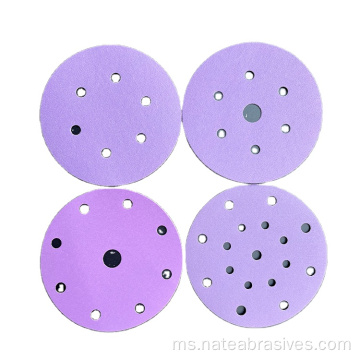 Aluminium Oxide Sanding Disc Purple Seramic Sandpaper 150mm